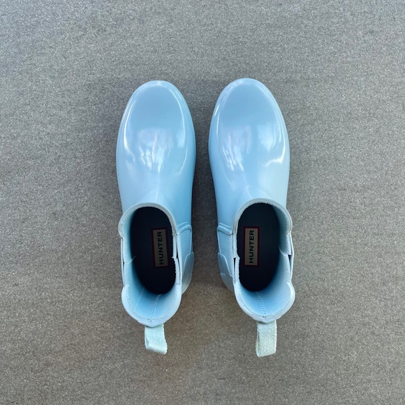 Hunter Refined Gloss Slim Fit Chelsea Rain Boots - Picture 8 of 8